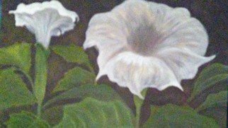 Denise Seyhun: 'tube vine', 2018 Oil Painting, Floral. flower, bloom, nature, floral...