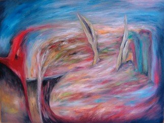 Dilek Degerli: 'landscape', 2010 Oil Painting, Abstract.    oil on canvas    oil on canvas    ...