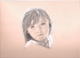 Dorothy Nuckolls: 'Little Girl', 2007 Pencil Drawing, Children. 