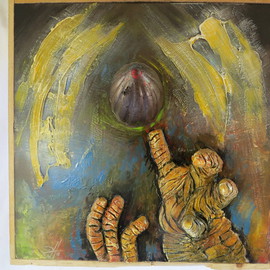 Dominic Haberman Artwork Stone Hands, 2015 Other Painting, Expressionism