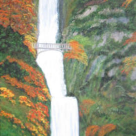 Dominique Faivre: 'columbia river', 2020 Oil Painting, Landscape. Artist Description: a fantastic fall scenery done with great oil colors...