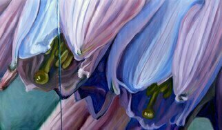 Donna Gallant: 'Compassion', 2014 Oil Painting, Floral.             Part of my CLOSE UP series of abstracted views of the inner flower.  Believe it or not this piece is of a hosta flower.  ...