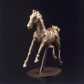 Donna Bernstein: 'Brown Colt', 2011 Bronze Sculpture, Animals. Artist Description: equine, bronze, sculpture, lost wax, cast bronze, tabletop, horse, equestrian, horses...