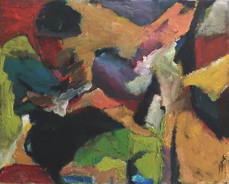 Bob Dornberg: 'sf9 kick', 2021 Oil Painting, Abstract. ASTRACT...