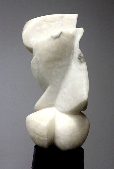 Daniel Lombardo  'Portrait Of The Artist 2', created in 1986, Original Sculpture Stone.