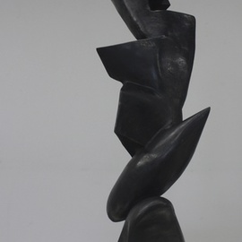 Daniel Lombardo: 'Rising Up', 1987 Bronze Sculpture, Abstract. 