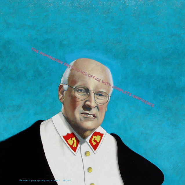 Artist Lou Posner. 'Dick Cheney The Dominatrix Entered His Office With Complete Confidence' Artwork Image, Created in 2007, Original Other. #art #artist