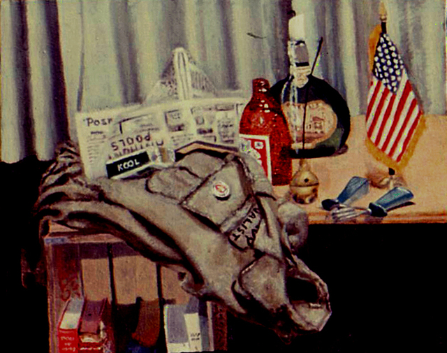 Artist Lou Posner. 'Still Life With Field Jacket' Artwork Image, Created in 1972, Original Other. #art #artist
