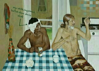 Lou Posner: 'The 1970s', 2005 Oil Painting, Americana.  Its the 1970s, isnt it...