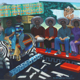 Lou Posner: 'Tijuana', 2004 Oil Painting, Travel. Artist Description:  A day in Tijuana, Mexico, in 1984 with family.  It took me 20 years to complete this painting. ...