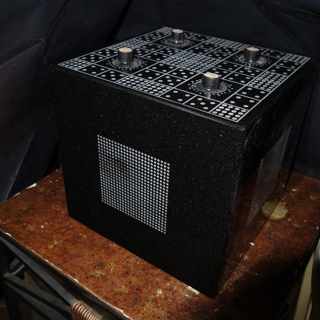Duncan Laurie  'Radionic Cube F17', created in 2016, Original Sculpture Granite.