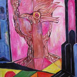 Durlabh Singh: 'The Muse', 2012 Oil Painting, Visionary. Artist Description:  Contemporary, metaphysical, figurative, innovatory, colorful, soulful, new direction painting. ...