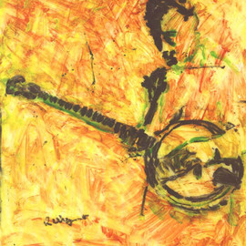Banjo Player 1 By Richard Wynne