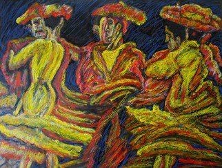Richard Wynne: 'Fandango', 2013 Other Painting, Dance.   Dance, spanish dance, contemporary, representational, movement, hispanic, traditional dance. ...