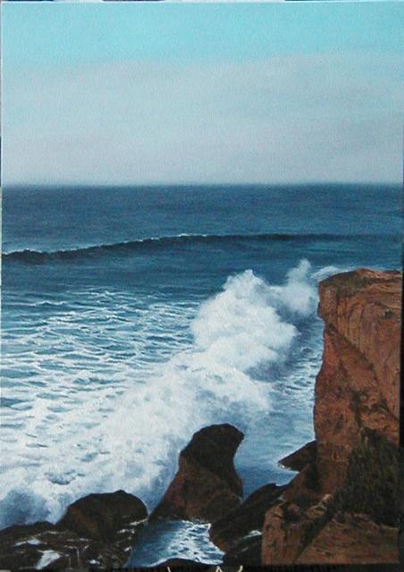 Artist Edna Schonblum. 'Rocks' Artwork Image, Created in 2006, Original Painting Oil. #art #artist