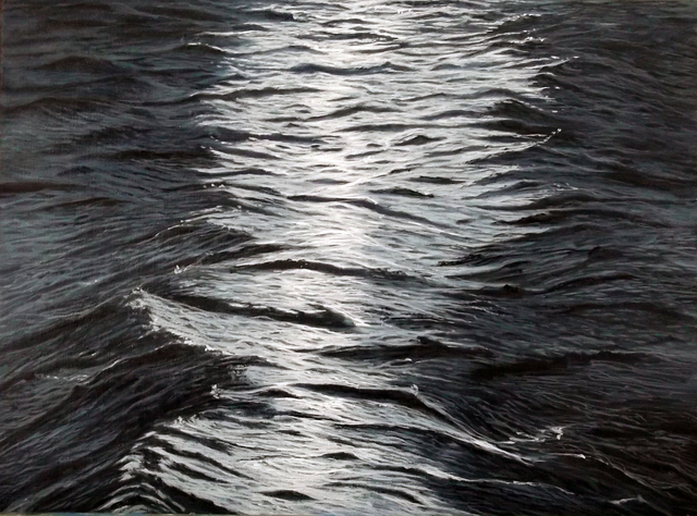 Artist Edna Schonblum. 'Moonlight III' Artwork Image, Created in 2015, Original Painting Oil. #art #artist