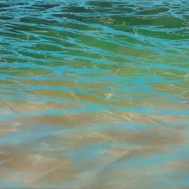 Edna Schonblum: 'transparencie 31', 2015 Oil Painting, Seascape. Artist Description:        sea transparencie sand   transparencie sand sea studie     ...