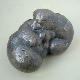 Alexander Efimov: 'Puppies', 2000 Bronze Sculpture, Animals. 