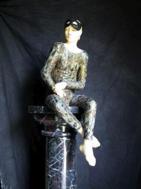 Artist Andrew Wielawski. 'Ecce Omo' Artwork Image, Created in 2002, Original Sculpture Wood. #art #artist