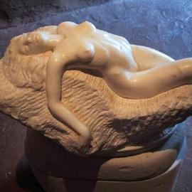 Andrew Wielawski: 'Nude', 2000 Stone Sculpture, nudes. Artist Description: This was a failed piece, made out of a top notch marble, and had been around the studio for years. My apprentice at the time, Karen Oschal, was cleaning up and said, Why don' t you rework this sculpture? It' s not that far off. Or throw it ...