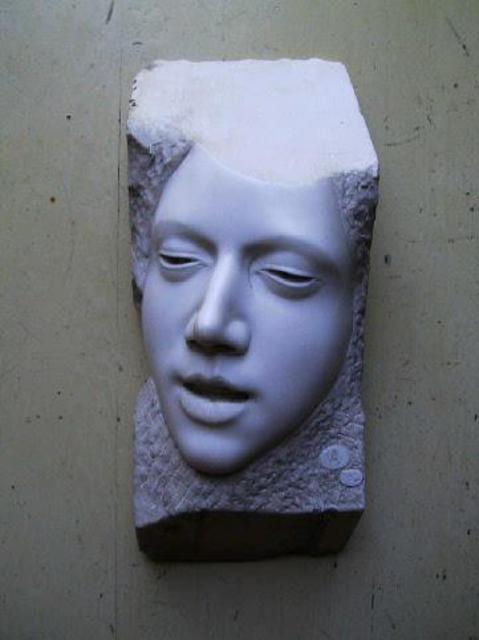 Andrew Wielawski  'Mask', created in 2002, Original Sculpture Bronze.