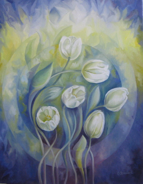 Elena Oleniuc  'Spring Symphony', created in 2009, Original Painting Acrylic.