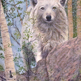Ellen E Hinson Artwork Watching You, 2015 Oil Painting, Wildlife