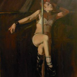 Gregory Elsten: 'Dancer ', 2012 Oil Painting, Figurative. Artist Description:         figurative        ...