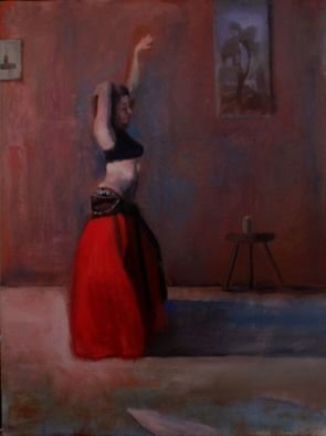 Gregory Elsten: 'Dancer in Red', 2012 Oil Painting, Figurative.        figurative       ...