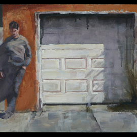 Gregory Elsten: 'oakland door', 2011 Oil Painting, Figurative. Artist Description:      figurative     ...