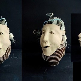 Emilio Merlina: 'brain drain', 2008 Mixed Media Sculpture, Inspirational. 
