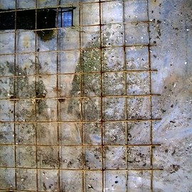 Emilio Merlina: 'can you see us 2008', 2008 Color Photograph, Inspirational. Artist Description:  An abandoned industrial floor , one finger to outline forms already clearly visible to me , a digital photo to take them with me.   ...