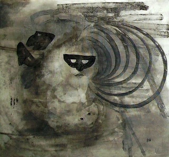 Artist Emilio Merlina. 'Surrounded By Masks 08' Artwork Image, Created in 2008, Original Optic. #art #artist