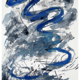 Engelina Zandstra: 'composition 1742', 1998 Acrylic Painting, Abstract. Artist Description: The screen prints I make are monoprints on paper, my own printing. I. e. of each work is only one copy, no edition. Paper size 50 x 65 cm. ...