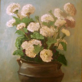 Maria Teresa Fernandes: 'Lerro Collection', 1968 Oil Painting, Floral. Artist Description:  a special care on everypetal wich isdifferent from the others ...