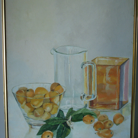 Maria Teresa Fernandes: 'Yoshida  Collection', 1979 Oil Painting, Food. Artist Description:  
