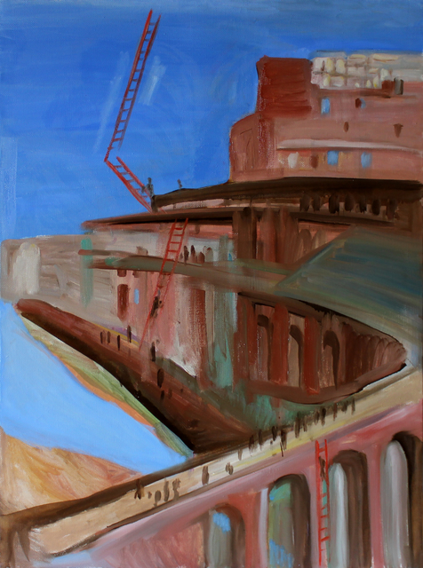 Evgeniya Komarova  'Colosseum 2', created in 2017, Original Painting Acrylic.
