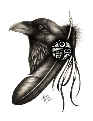 Alejandro Jake: 'Raven', 2016 Digital Print, Animals.  Raven ProjectCredit to the Raven Formline Native Art of the Northwest Coast - Ozzie Freidman | Ozzie Freidman of the Northwest coast   ...