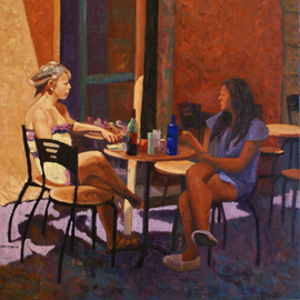 chating in the Trastevere By Felipe San Pedro