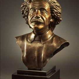 albert einstein bronze bust By Felix Velez