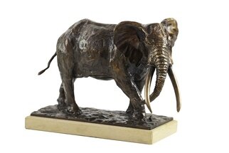 Heinrich Filter: 'tusker elephant bull in bronze', 2023 Bronze Sculpture, Wildlife. Once roaming throughout Africa, great tuskers are now seen less and less.  A tribute to a majestic creature that represents the soul of Africa. ...