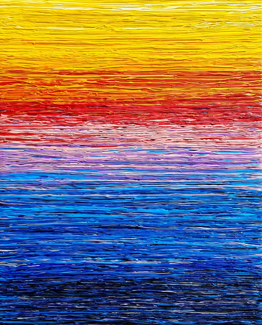 Artist Paulo Flatau. 'Sky Sea' Artwork Image, Created in 2017, Original Painting Acrylic. #art #artist