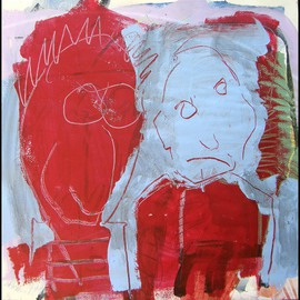 Jean Chevalier: 'VENTRILOQUISM', 2009 Acrylic Painting, Abstract Figurative. Artist Description:  Who is the dummy? ...