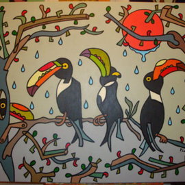 Toucans in the rain By Flo Flo