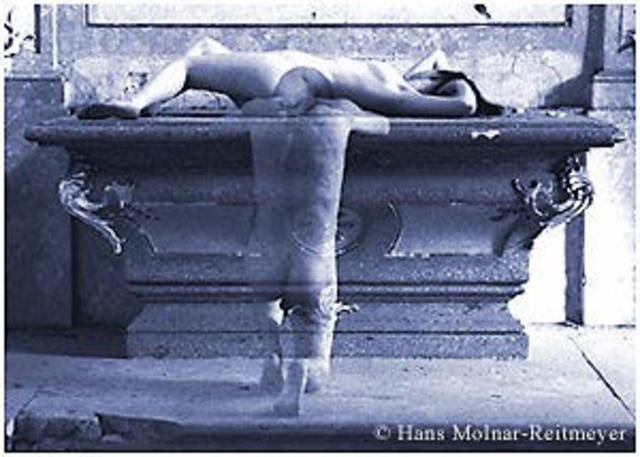 Hans Molnar Reitmeyer  'Phantom Lover Series', created in 1997, Original Photography Black and White.