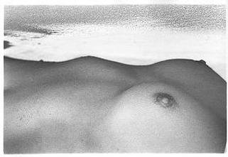 Tony Lee: 'Torso in the Sand', 2001 Black and White Photograph, nudes. printed full- frame on 9