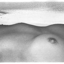 Tony Lee: 'Torso in the Sand', 2001 Black and White Photograph, nudes. Artist Description: printed full- frame on 9