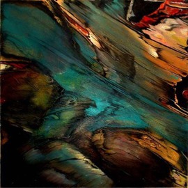 Franziska Turek: 'summer night', 2003 Other Painting, Abstract. 