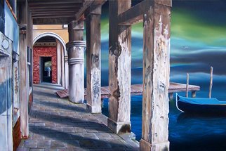 David Fedeli: 'At Journeys End', 2010 Oil Painting, Landscape.  David Fedeli, DJ Fedeli, Fine Art, Landscapes, Surrealism, Neo- Romanticism, At Journeys End, Robert Watson, Oil Painting         ...