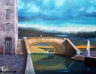 David Fedeli: 'Crossing Pointe', 2012 Oil Painting, Landscape.          David Fedeli, DJ Fedeli, Fine Art, Landscapes, Surrealism, Neo- Romanticism, A Leap of Faith, Leap of Faith, Robert Watson, Oil Painting                 ...